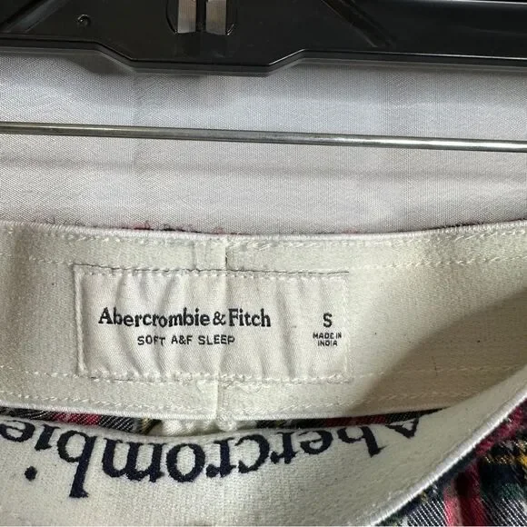 Abercrombie & Fitch Plaid Pajama Pants - Red and White - Picture 2 of 2
